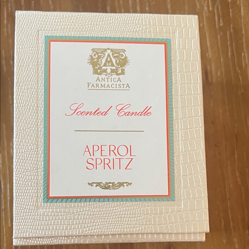 Antica Farmacista Aperol Spritz Candle in Cream and Gold